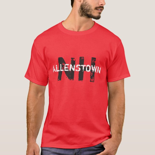Camiseta Allenstown, New Hampshire #AllenstownNH #NH NH (Frente)