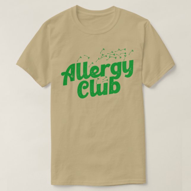 Camiseta Allergy Club (Frente do Design)