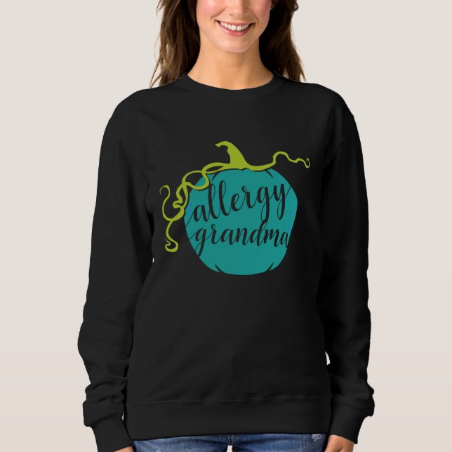 Camiseta Allergy Grandma Teal Pumpkin Food Allergy Awarenes (Frente)