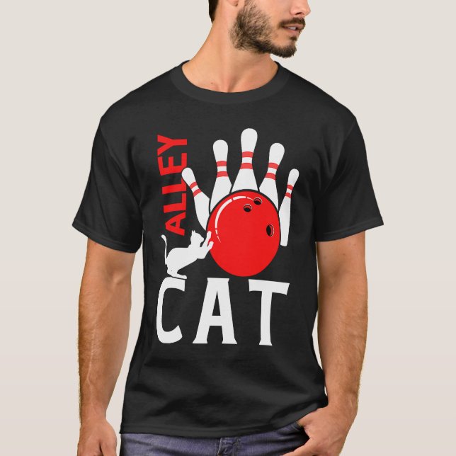 Camiseta Alley Cat  Bowler Boliche (Frente)