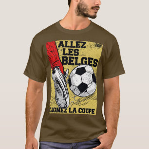 Camiseta Allez les Belges Gagnez la Coupe Go Belgium Win