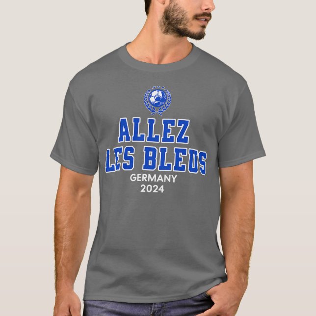 Camiseta Allez Les Bleus Alemanha 2024 fã francesa (Frente)