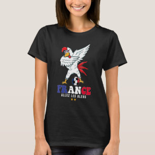 Camiseta Allez les Bleus França Soccer Flag Rooster Dabing