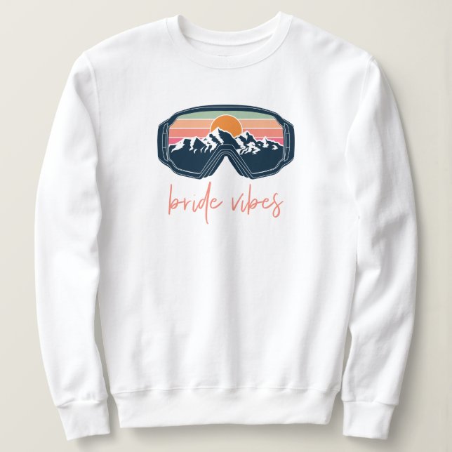 Camiseta ALLIE Mountain Vibes Ski Goggle Bachelorette Group (Frente do Design)