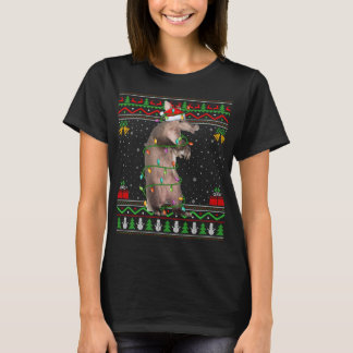 Camiseta Alligador A das luzes de Natal da Xadrez Vermelha 