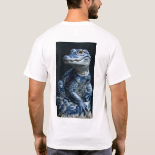 Camiseta Alligador Albino coberto por tradição de Ornamenta