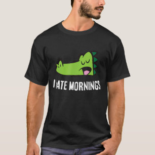 Camiseta Alligador Cansado I Odeio Manhãs