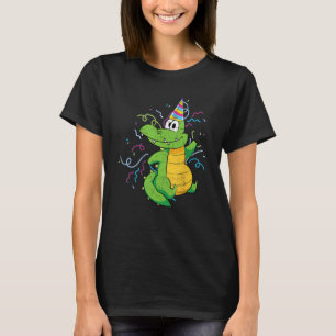 Camiseta Alligador de aniversário de criança - Corta de Ani
