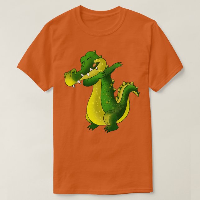 Camiseta Alligador de Batiagem (Frente do Design)