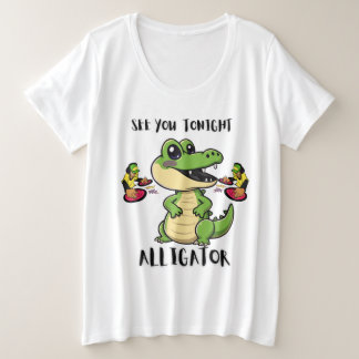 Camiseta Alligador de Festas de Animais