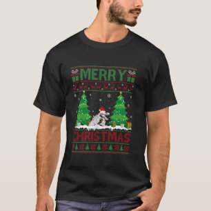 Camiseta Alligador De Iluminação De Árvore De Natal Muito D