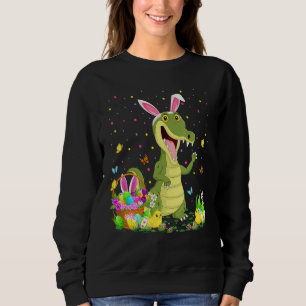 Camiseta Alligador de páscoa Coelho de Ovos de Caça Easta