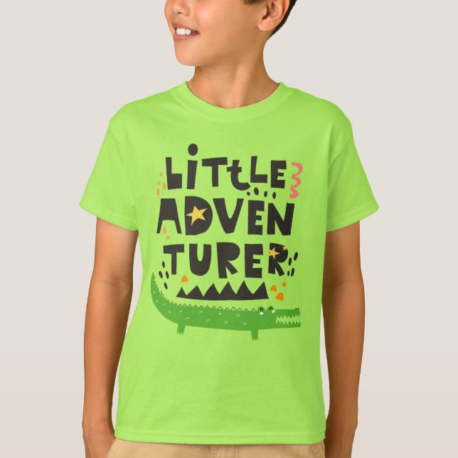 Camiseta Alligador de Pequenos Aventuros (Frente)