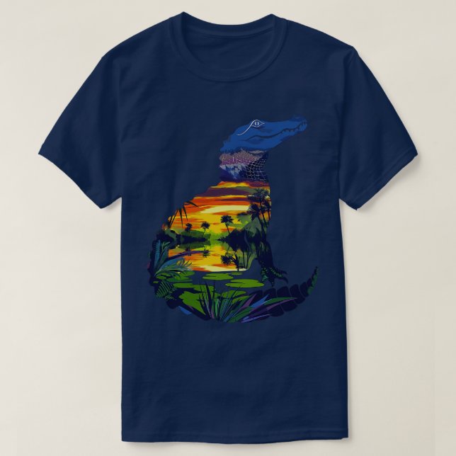 Camiseta Alligador Everglades (Frente do Design)