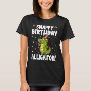 Camiseta Alligador Instantâneo do Alligador de Aniversário