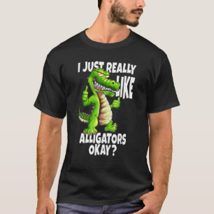 Camiseta Alligadores Crocodilo Eu Gosto Muito De Alligadore