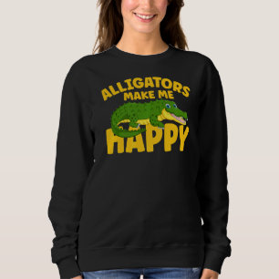 Camiseta Alligadores fazem-me feliz crocodilo Kids Gator
