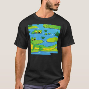Camiseta Alligadores verdes Legal assustadores crocodilos a