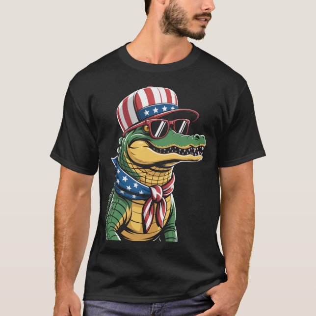Camiseta Alligator 4 De Julho (Frente)