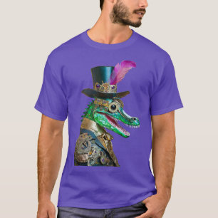 Camiseta Alligator Animal do Partido Steampunk do Mardi Gra