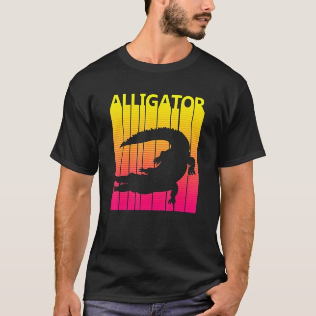 Camiseta Alligator Animal Retro Costume (Frente)