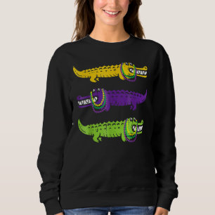 Camiseta Alligator Crocodiles Louisiana Mardi Gras Party Bo