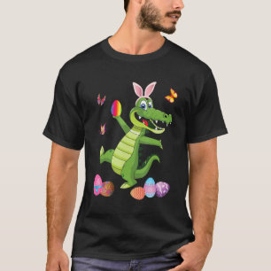 Camiseta Alligator E Coelho Coelho Que Ovos De Páscoa Feliz