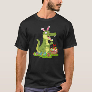Camiseta Alligator Easter Ovo Caça Coelho Alligador Easta
