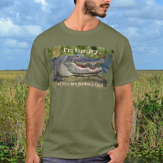 Camiseta Alligator, estou com fome. Você está linda (Criador carregado)