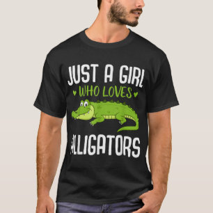 Camiseta Alligator Girls Crianças Mulheres Répteis Gator Lo