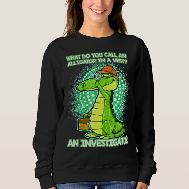 Camiseta Alligator Investigator Saying (Frente)