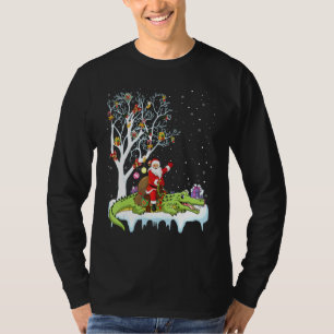 Camiseta Alligator Lover Xmas Papais noeis Anulando Alligad
