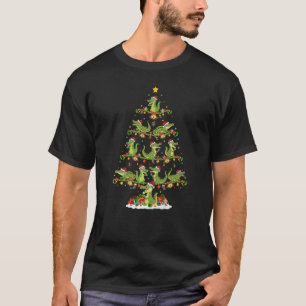 Camiseta Alligator Luzes Papais noeis Xmas Alligator Natal 