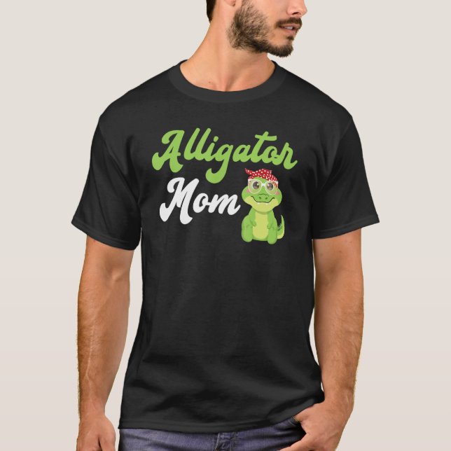 Camiseta Alligator Mãe Gator Rapariga Crocodilo (Frente)
