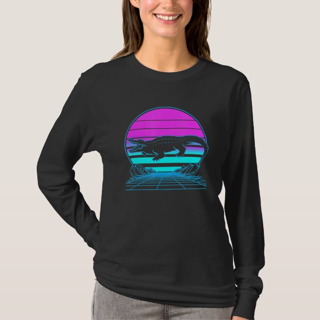 Camiseta Alligator Pastel Goth Vaporwave (Frente)