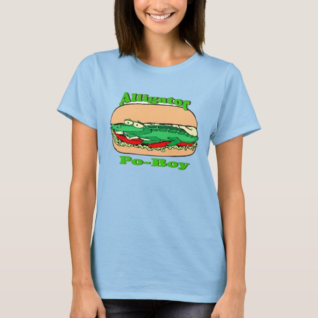 Camiseta Alligator Po-Boy, Sandwich (Frente)