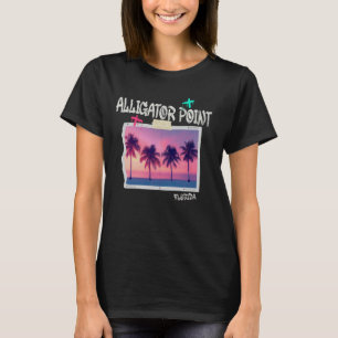 Camiseta Alligator Point Florida Retro Surfer Vintage Beach