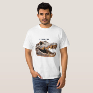 Camiseta Alligator Skull Aesthetic Dark Gothic Streetwear