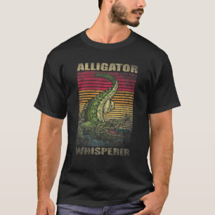 Camiseta Alligator Whisperer Retro Vintage Estilo de Distân