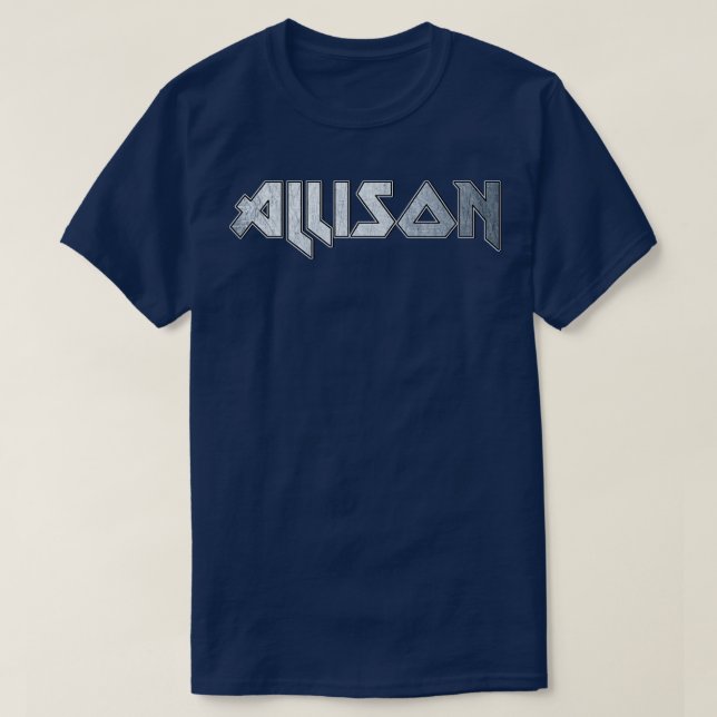 Camiseta Allison de metal pesado (Frente do Design)