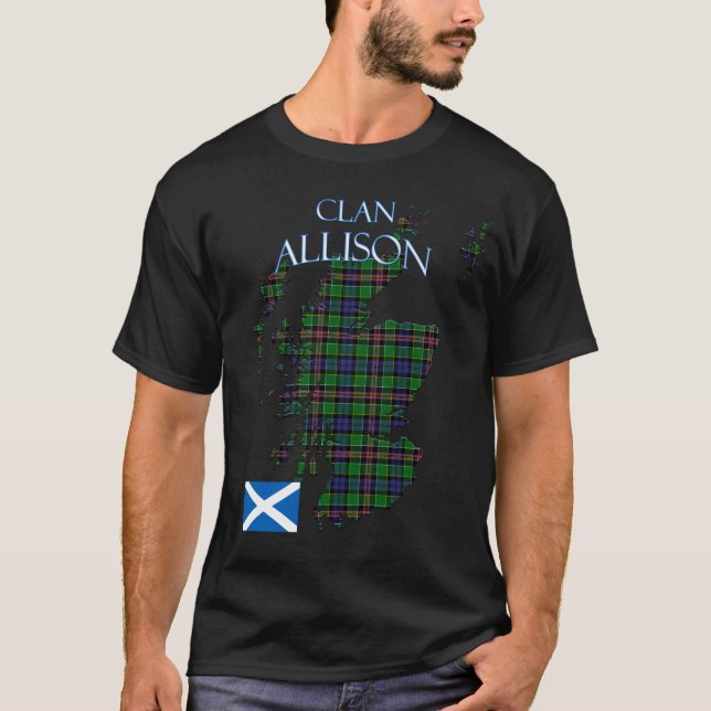 Camiseta Allison Scottish Clan Tartan Scotland (Frente)