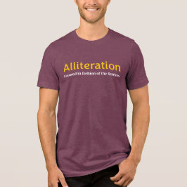 Camiseta Alliteration