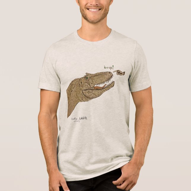 Camiseta Allosaurus Boop Frente Apenas Design (Frente)