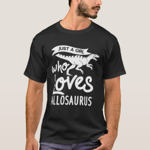 Camiseta Allosaurus Dinossaur Skeleton Skull
