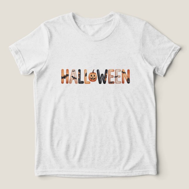Camiseta alloween Pumpkin Lettering (Design frontal)