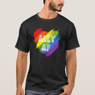 Camiseta Ally Af Heart Lgbt Community Orud Ally Lgbt Prid