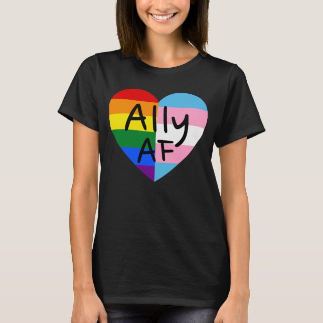 Camiseta Ally AF III - Orgulho da Fila Trans Gay de Sinaliz (Frente)