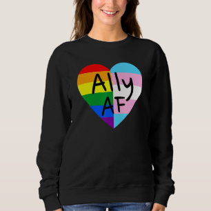 Camiseta Ally Af Lgbtq Flag Orgulho gay Igualdade Trans Les