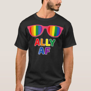 Camiseta Ally AF LGBTQ Gay Igualdade Trans Lésbica Queer T