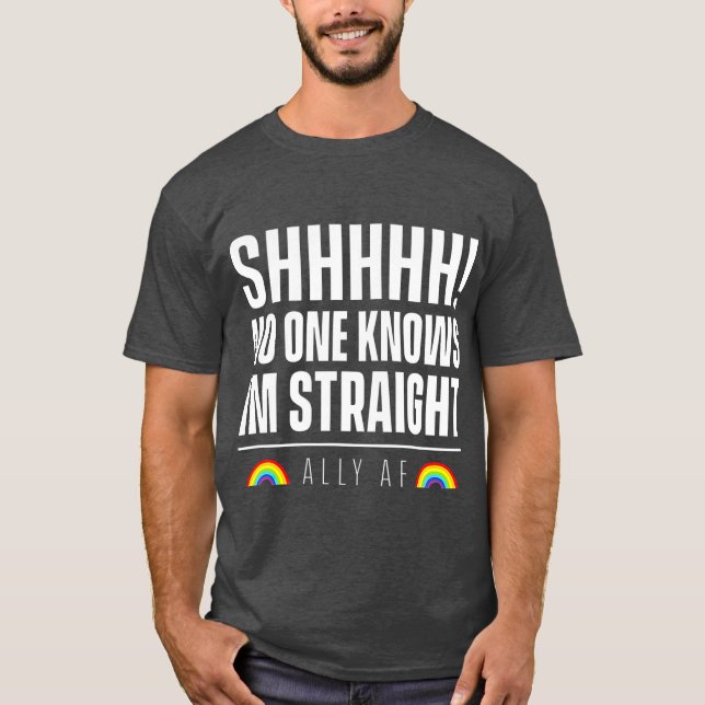 Camiseta Ally AF Ninguém Conhece O Hetero Im (Frente)